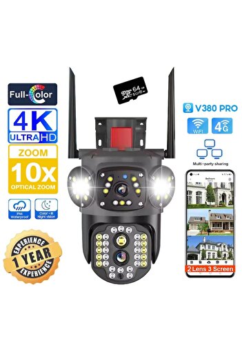 BSG TECH Camera De Supraveghere Wireless BSG TECH, 8MP 12K+, Zoom 8X, Exterior/Interior