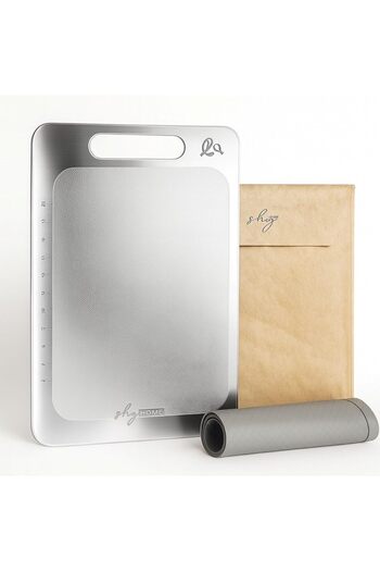 STOREMAX Polysight Specially Designed 304 Stainless Steel Cutting Board Set of 3 (Storage Case, Cutting Board, and