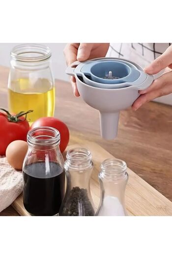 STOREMAX Polysight 4 Piece Liquid Transfer Apparatus with Strainer Liquid Oil Pulse Filling Transfer Trendzap 467437