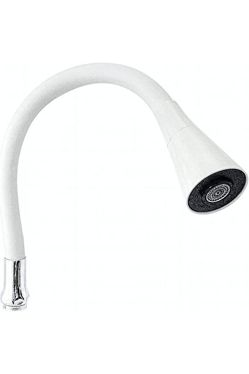 STOREMAX Goldwhirl Flexible Silicone Faucet Head – White Color Faucet Extension with Bendable and Movable Head