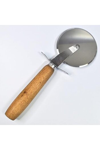 STOREMAX Polysight Wooden Handle Dough Cutting, Pizza Cutting Roulette, Single Blade Trendzap 467437