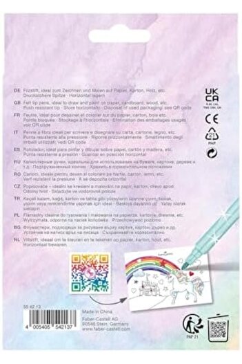 STOREMAX Unicorn Felt-Tip Pen, Limited Edition, 10 Colors, 3 Glitter Trendy 266450
