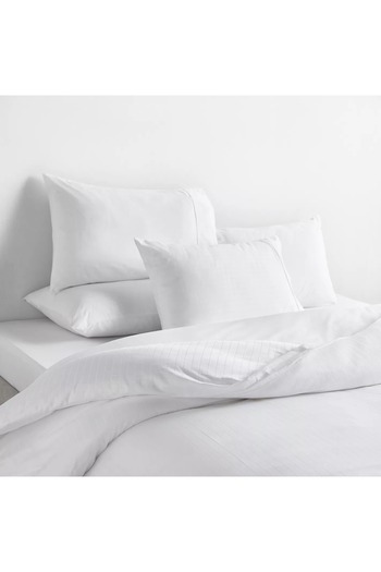 Generic Hampton Cotton Sateen 220 Thread Count 3-Piece Queen Duvet Cover Set - 200x200 cm