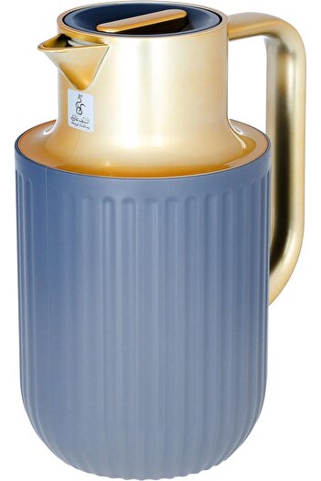 Everest Thermos, 1 liter, thermal glass inner shell, plastic outer shell - dark grey