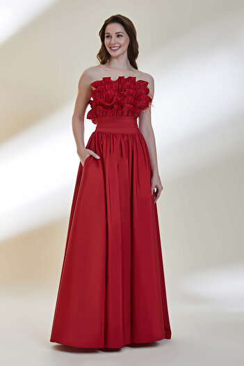 Kenzel Evening Dress 9058-Red