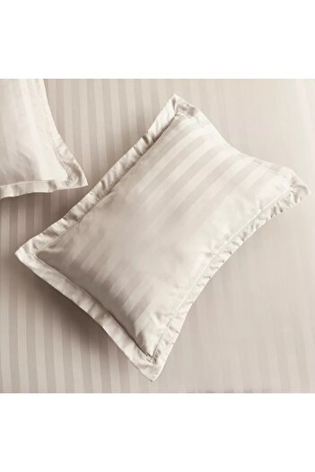 Generic Satin Stripe Pima Cotton Sateen 525 Thread Count 2-Piece Standard Pillowcase Set - 50x75 cm