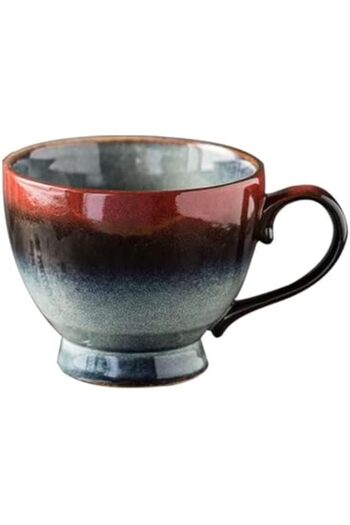 VALUE ZPPLD Large Coffee Cup, Cappuccino Cups, Stoneware, Ceramic Coffee Cup (Style B)