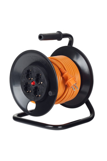 Bachmann Prelungitor 4xSchuko, siguranță termică, carcasă metalică, IP20, cablu HO5VV-F 3G2.5mm², 25m