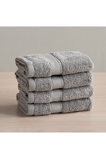 Generic Serene 4-Piece 650 GSM Microcotton Fingertip Towel Set - 33x33 cm