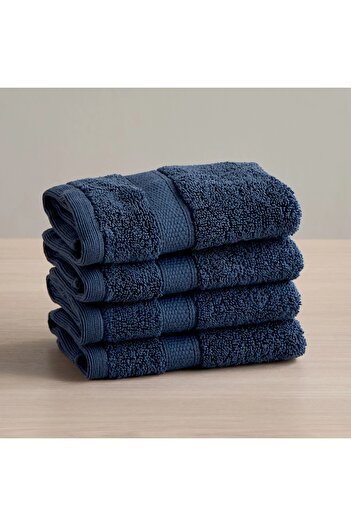 Generic Serene 4-Piece 650 GSM Microcotton Fingertip Towel Set - 33x33 cm
