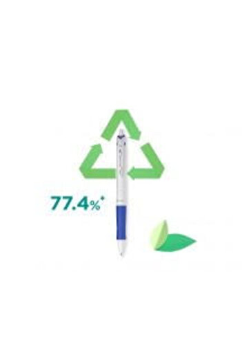 Pilot Pix cu bilă Acroball Pure White 1.0 mm albastru