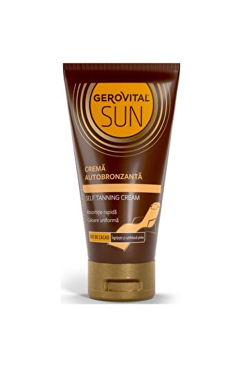 Farmec Gerovital Sun Radiant Self-Tanning Cream, 150 ml - Achieve a flawless, sun-kissed glow effortlessly