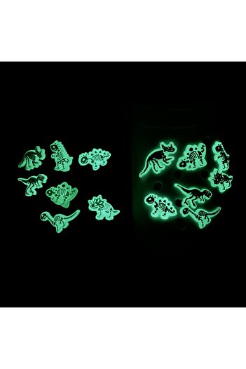 Choice 14Pcs 14pcs Luminous Dinosaur Skeleton Pattern Shoe Charms For Hole Shoes And Wristband