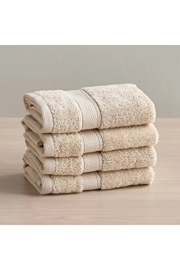 Generic Serene 4-Piece 650 GSM Microcotton Fingertip Towel Set - 33x33 cm