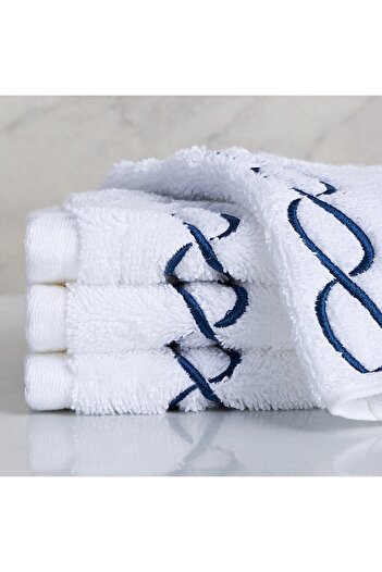Generic Waves 4-Piece Fingertip Towel Set - 30x30 cm