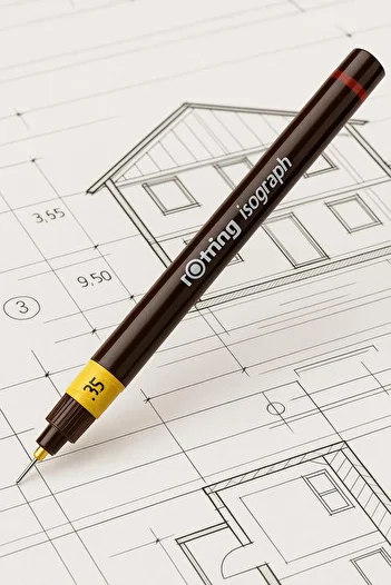 Rotring Rapido Pen Isograph 0.35 mm Technical Drawing Pen (1 Piece)