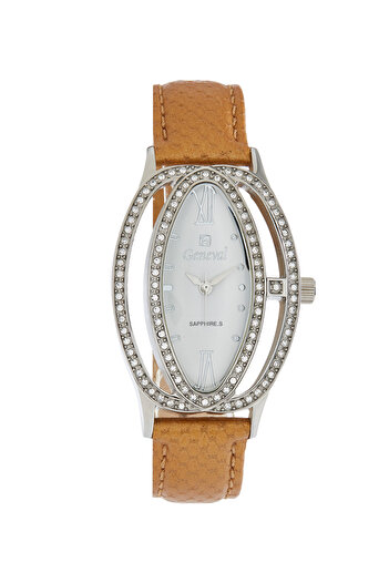 GENEVAL Women's Leather Analog Watch GLS146WWW