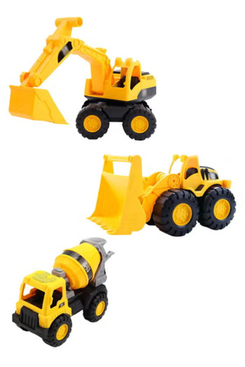 Fun Moment Set of 3 Different Construction Vehicles for Beach and Sand Play