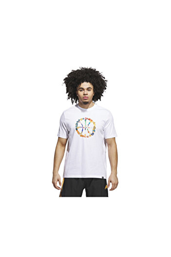 adidas Dawn2Dusk Tee 4 Men's Basketball T-Shirt Jx1746 White