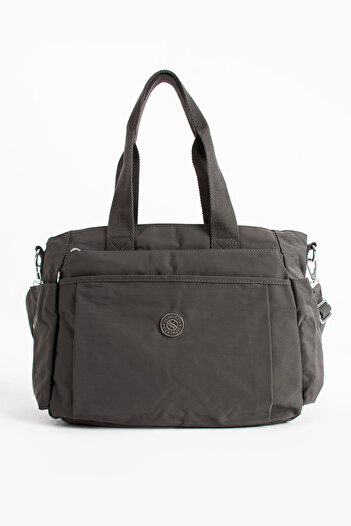 VESSARA Women's Large Size 5-Compartment Waterproof Satin Fabric Crossbody and Shoulder Strap Bag