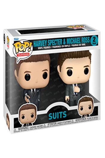 Funko Blister 2 figurine POP Suits Harvey Specter and Michael Ross