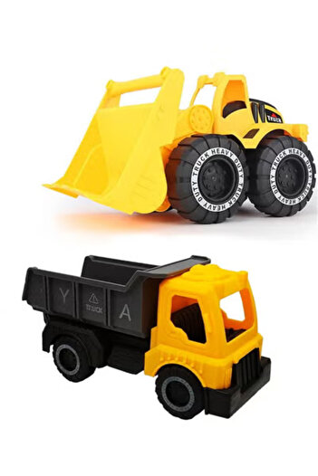 Fun Moment Pull-Back Construction Truck Toys