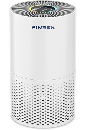 PINREK Air Purifiers for Home Bedroom, up to 50m², 4 Stage H13 HEPA Filter Air Cleaner with Touch S