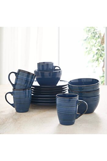 Generic Lucas 16-Piece Stoneware Dinner Set - Serves 4