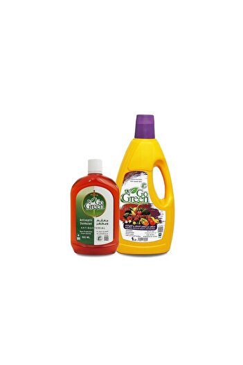GoGreen Vegetable and Fruit Cleaner and Disinfectant 1 Liter + 500 ML Disinfectant