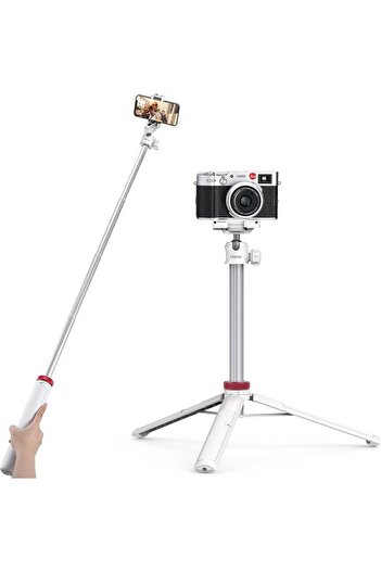 ulanzi MT-44 Extendable Phone Tripod, 59" Selfie Stick Portable Vlog Tripod Stand with 2 in 1 Phone