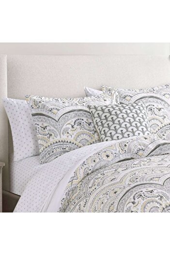 Orange Bed & Bath Pavla | Double Duvet Set 8 Pieces