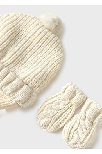 MAYORAL Children's Knitted Beanie Glove Set 9929