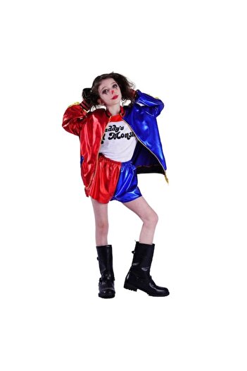 ATS Halloween Heroine Costume Harley Quinn for Kids, ATS, Size 12-14 Years