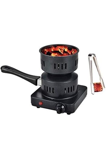 Alsaqer Boosey Electric Coal Charcoal Starter Burner Free Tongs - Hookah, Shisha, Nargila, Bbq, Fire