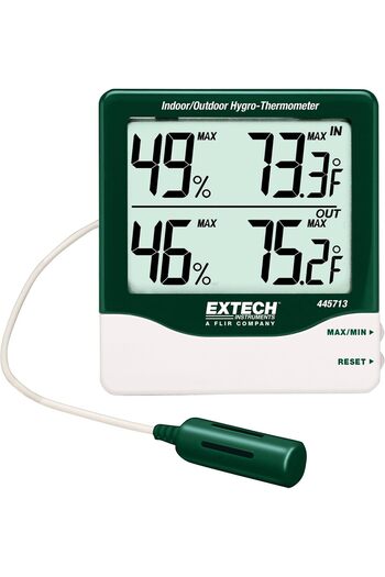 Extech 445713 Digital Hygro Thermometer Large Indoor and Outdoor