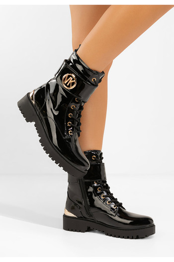 B T Shoes Αρβυλάκια γυναικεία Kirstin μαύρα