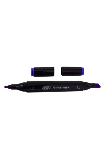 daço Marker grafic cu vârf dublu, culoare albastru turcoaz, material plastic