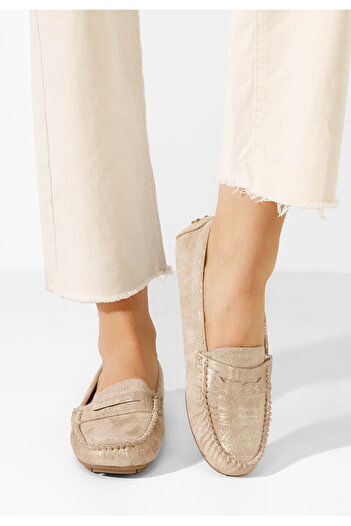 B T Shoes Μοκασίνια γυναικεια Abilena χρυσο