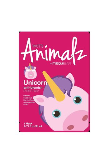 MasqueBAR Unicorn Anti-Blemish Sheet Mask, pack of 1