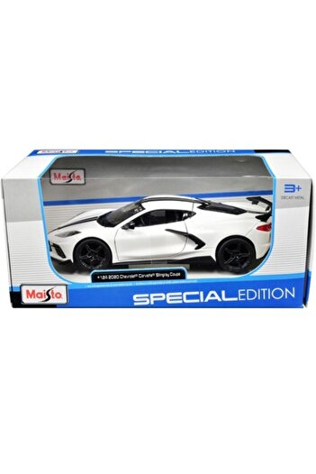 Maisto Chevrolet Corvette Stingray Coupe 2020 White - 1/24