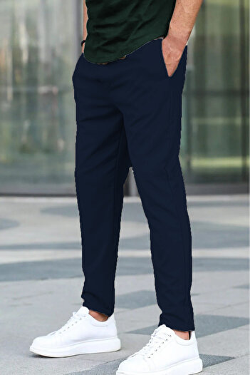 LOODUS Men's Comfortable Cotton Fabric Casual Stylish Jogger Pants with Elastic Waist