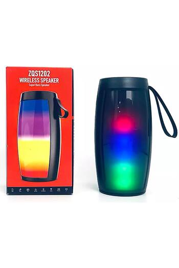 DAR Portable Bluetooth Speaker ZQS1202, 5W, Super Bass, RGB Lights, MP3/TF/USB, 1500mAh Battery