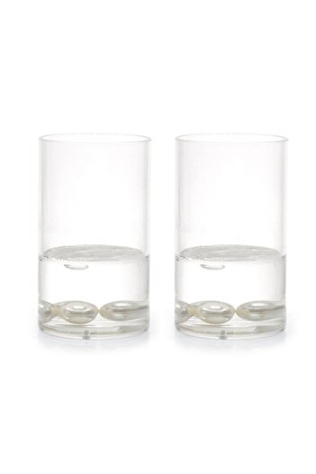 Bosphorus 2 Pieces Pen Holder with Pearls in Water Model Office Supplies 7X7X13Cm 300ml