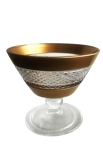 DECOSTYLE GOLD DEKORLU AYAKLI KASE 345 cc ÇEREZ,DONDURMA SALATA MAGNOLYA