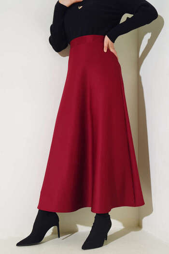 MODA Scuba Fabric Zippered Bell Skirt