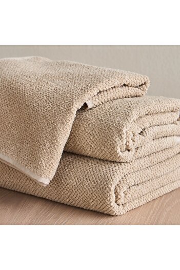 Generic Estella Popcorn 2-Piece 420 GSM Turkish Cotton Hand Towel Set - 40x70 cm