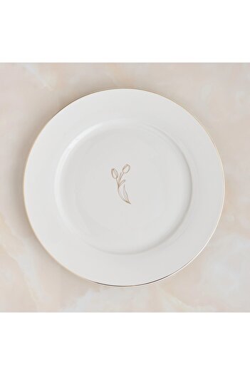 Generic Tulip Porcelain Dinner Plate - 27 cm