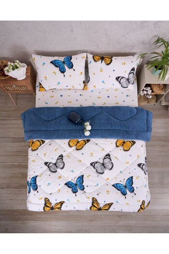 ETE HOMETEX Double Luxury Welsoft Bedspread Set 195X215Cm