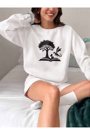 sole stories Μακρυμάνικο φούτερ με στάμπα Premium Oversize Cut