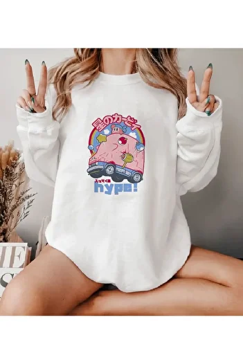 sole stories Μακρυμάνικο φούτερ με στάμπα Premium Oversize Cut